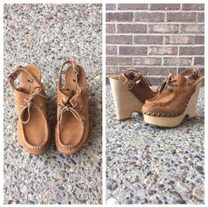 🌺 7 For All Mankind Clog Style Wedges